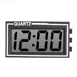 negro digital lcd mesa reloj de coche tablero escritorio fecha hora calendario mini pequeño reloj electrónico runbu998 tienda (1)