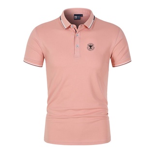 Nuevo deutscher fussball-bund hombre Polo camisa de manga corta camiseta de verano de negocios Casual de alta calidad de Golf solapa Polos camisa de tenis Top