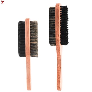 [New]Men Hair Brush - Natural Wooden Wave Brush for Male Styling Beard Hairbrush for Short Long Thick Curly Wavy Hair (1)
