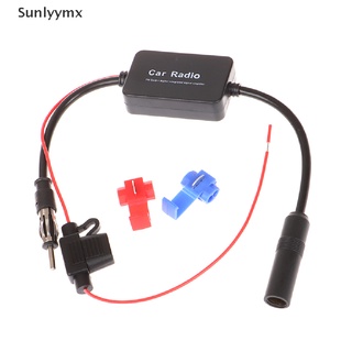 [sul] antena de señal de radio fm&am estéreo de coche antena amplificador amplificador de señal aérea cable amplificador ymx
