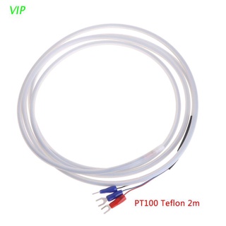 vip 2m ptfe pt100 rtd 3 alambre sensor de temperatura aceite impermeable anticorrosión