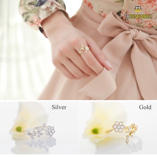 Mini Adjustable Rings Flower Ring Mini Finger Women Rings Fashion Wedding Jewelry Gifts