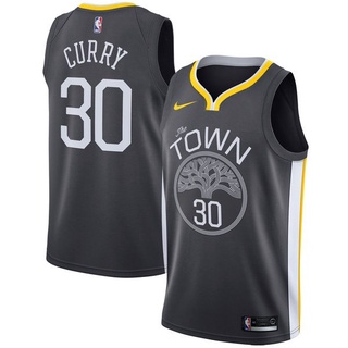 2019 NBA Golden State Warriors Stephen Curry 30 negro bordado nueva temporada baloncesto jerseys