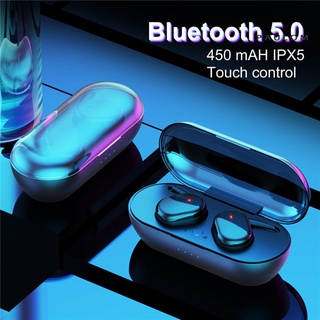 [paulom] y30 tws bluetooth 5.0 auriculares portátil control táctil impermeable in-ear auricular inalámbrico para deportes