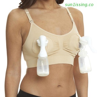 sun1iss sujetador de lactancia manos libres bombeo de leche materna bomba de maternidad sujetador de lactancia