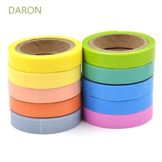 Daron Fashion Tape lindo adhesivo adhesivo nuevo Scrapbooking Color 10Pcs juego de enmascaramiento papel Scrapbook/Multicolor