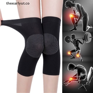 【TT】 1 Pair Knee Sleeve Compression Brace Support Sport Joint Pain Arthritis Relief .
