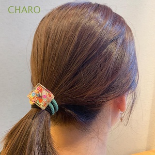 CHARO Cute Square Rubber Band Hair Accessories Ponytail Holder Hair Rope Women Elastic Hair Tie Fashion Lovely Girls Telephone Wire