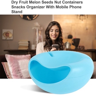 Dry Fruit Melon Seeds Nut Containers Snacks Organizer With Mobile Phone Stand