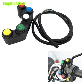 {[EmpRichRick]} Interruptores universales de 5 botones para motocicletas/motocicletas/interruptores de manillar de 22 mm (1)