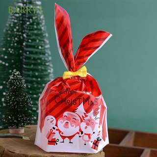 Barry1 50 bolsas de galletas EVA decoración de navidad bolsas de caramelos de navidad lindo fiesta alce Favor exquisita navidad caramelo bolsas