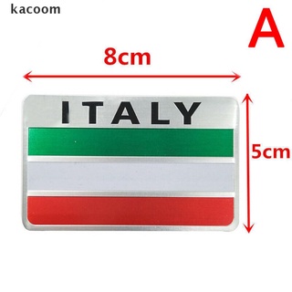 fvuwtg aluminio 3d metal italia bandera italiana pegatina emblema insignia calcomanía coche decorar co
