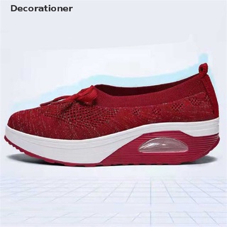 (Decorationer) Women Mesh Flat Walking Shallow mouth Sneakers Loafers Soft Shoes Round Toe Flat On Sale
