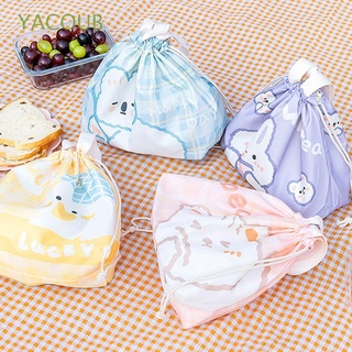 yacoub japonés de dibujos animados bolso lindo cordón bolsa de almuerzo bolsa de viaje picnic animal camping niñas bolsa de aislamiento caja de almuerzo organizador/multicolor