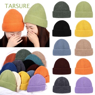 TARSURE Women Winter Beanies Wool Hat Warm Thickened Large Size Apparel Accessories Winter Hat High Quality Pure Color/Multicolor
