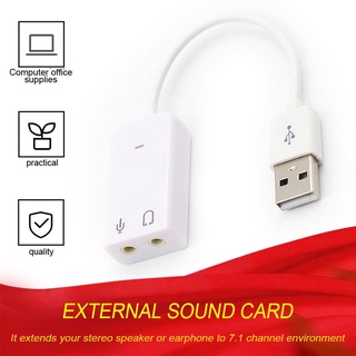 tarjeta de sonido externa usb virtual 7.1 canal adaptador de tarjeta de audio para portátil