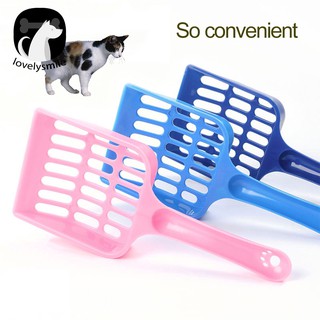 (L) cuchara de arena de plástico para gatos, pala hueca, herramienta de limpieza (1)