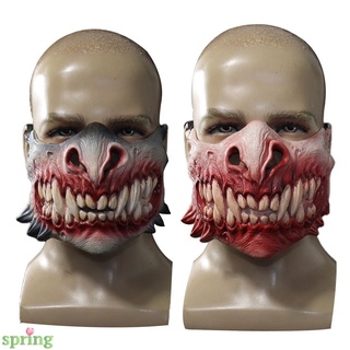 Máscara de Horror de Halloween nuevo producto Zombie dientes media máscara de la cara variación máscara de Horror