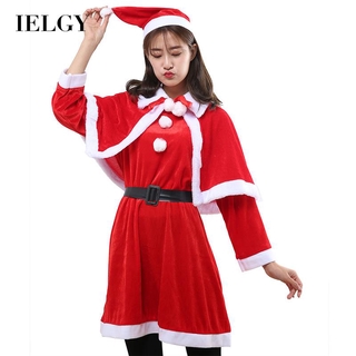 IELGY Europe and America Women's clothes Casual Adult Fashion Simple Golden velvet Christmas Suit Red