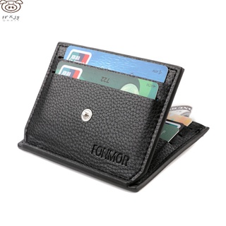 Mini cartera De cuero Pu para hombre/billetera/tarjeta De Crédito/identificación (3)