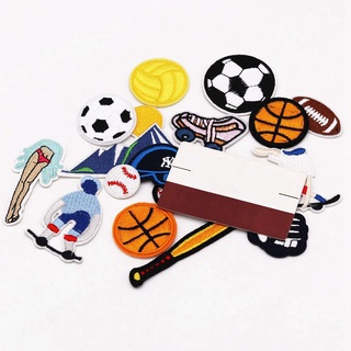 parche de fútbol monopatín serie deportiva parche de planchado parche bordado diy costura ropa parche (2)