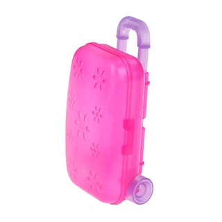[SKC] caja de equipaje miniatura transparente maleta de viaje para decoración de casa de muñecas [Shakangcool] (2)