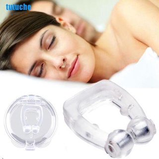 tutuche silencioso sueño magnético de silicona ronquido tapón dispositivo anti ronquidos nariz clips ayudas