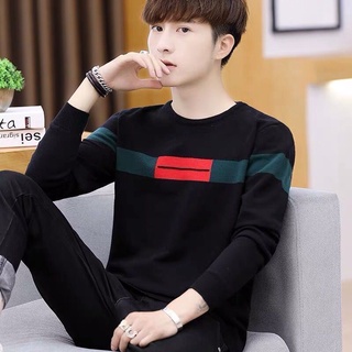Suéter de los hombres de la primavera y el otoño coreano tendencia suéter de manga larga (1)