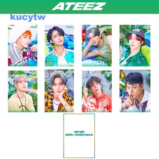 8 unids/Set Kpop ATEEZ nuevo álbum cero tarjeta de foto retratar foto Lomo tarjeta fotográfica foto tarjetas fotográficas para Fans ATINY