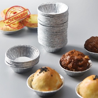 100 pzs papel De aluminio desechables Para tartas De huevo/Tart Pan/Mini Tart/pastel/pastel/pastel/Pan/Pan G5E4