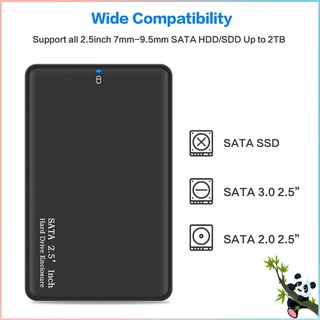 Estuche de disco duro móvil de 2.5 pulgadas compatible con HDD SATA a USB 3.0 portátil SSD HDD disco duro externo caso para Notebook