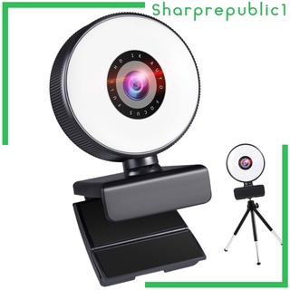[shpre1] Webcam con enchufe de luz para juegos de enfoque automático PC portátil escritorio 1k (9)