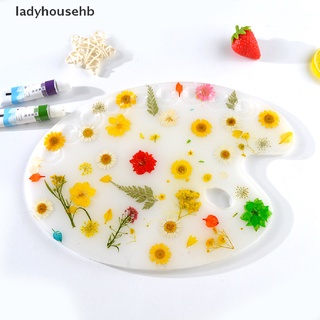 ladyhousehb paleta hecha a mano de pigmento cepillo de resina molde de pintura bandeja caja de joyería herramientas de venta caliente
