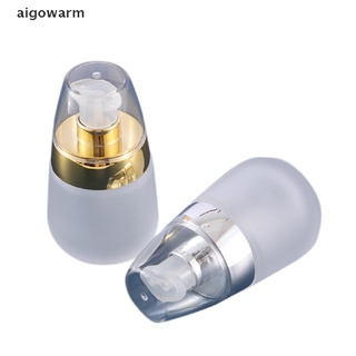 aigowarm 30ml loción de vidrio transparente esmerilado tóner cosmético suero botella de oro flor tapa co (6)