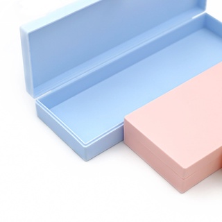 emmoo PP Caja de papelería Macaron Color Estudiante Caja de papelería de plástico Caja de almacenamiento de bolígrafo de gel