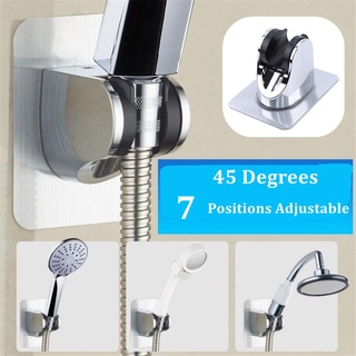 45 Degrees - 7 Positions Adjustable Shower Head Holder Bracket Bathroom Fixed Base High Quality Bathroom Shower Head Accessories