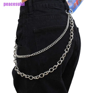 (Pazsukil) cinturón De doble capa Para pantalones Jeans Estilo Punk Hip Hop (7)