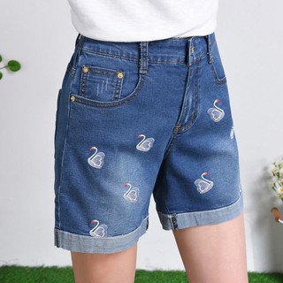 pantalones cortos de mezclilla para mujer bordado verano moda jeans pantalones