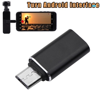 Convertidor USB-C tipo C a Micro USB para adaptador DJI OSMO Pocket Gimbal