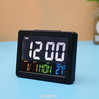 Reloj digital temperatura calendario electrónico escritorio multifunción alarma Led