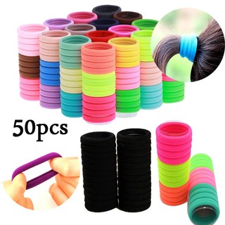 50 pzs bandas elásticas coloridas para el cabello/accesorios para el cabello