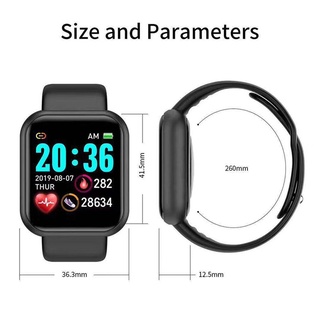 Y68s smartwatch reloj Inteligente De presión Arterial Rastreador De ejercicios impermeable Monitor De frecuencia cardiaca Bluetooth reloj Inteligente (4)