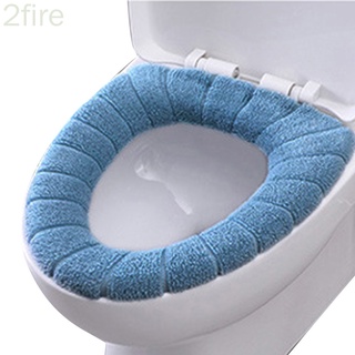 baño suave más grueso calentador estirable lavable tela asiento de inodoro cubierta closestool almohadillas