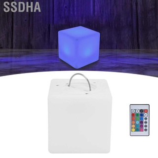 Ssdha Night Light USB LED Shape RGBW Remote Control Dimmable Bar Table Lamp HG (8)