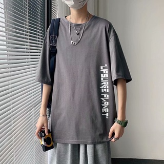 chico de manga corta t-shirt de moda de la marca de estilo hong kong ropa de los hombres 2021 verano nueva moda de algodón puro suelto estilo hong kong media manga t-shirt