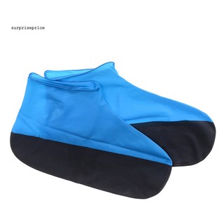 Spp_al aire libre impermeable espesar látex a prueba de polvo lluvia senderismo elástico zapatos cubierta