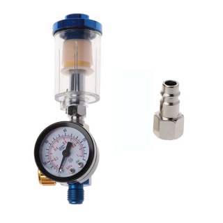 khaos* regulador de presión de aire medidor de pulverización pistola en línea de agua trampa de aceite filtro separador kit de herramientas