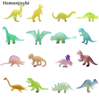 hbi> 16 unids/set luminoso jurásico noctilúcido dinosaurio juguetes brillan en la oscuridad dinosaurios bien