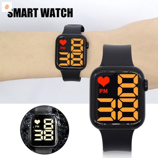 reloj electrónico para niños 24 horas pantalla grande dial huella dactilar tocar 50 m impermeable moda estudiante reloj