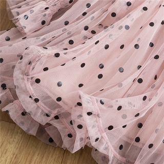Vestido Polka Dot De Princesa para niñas/Vestidos De chifón/ropa para niños (6)